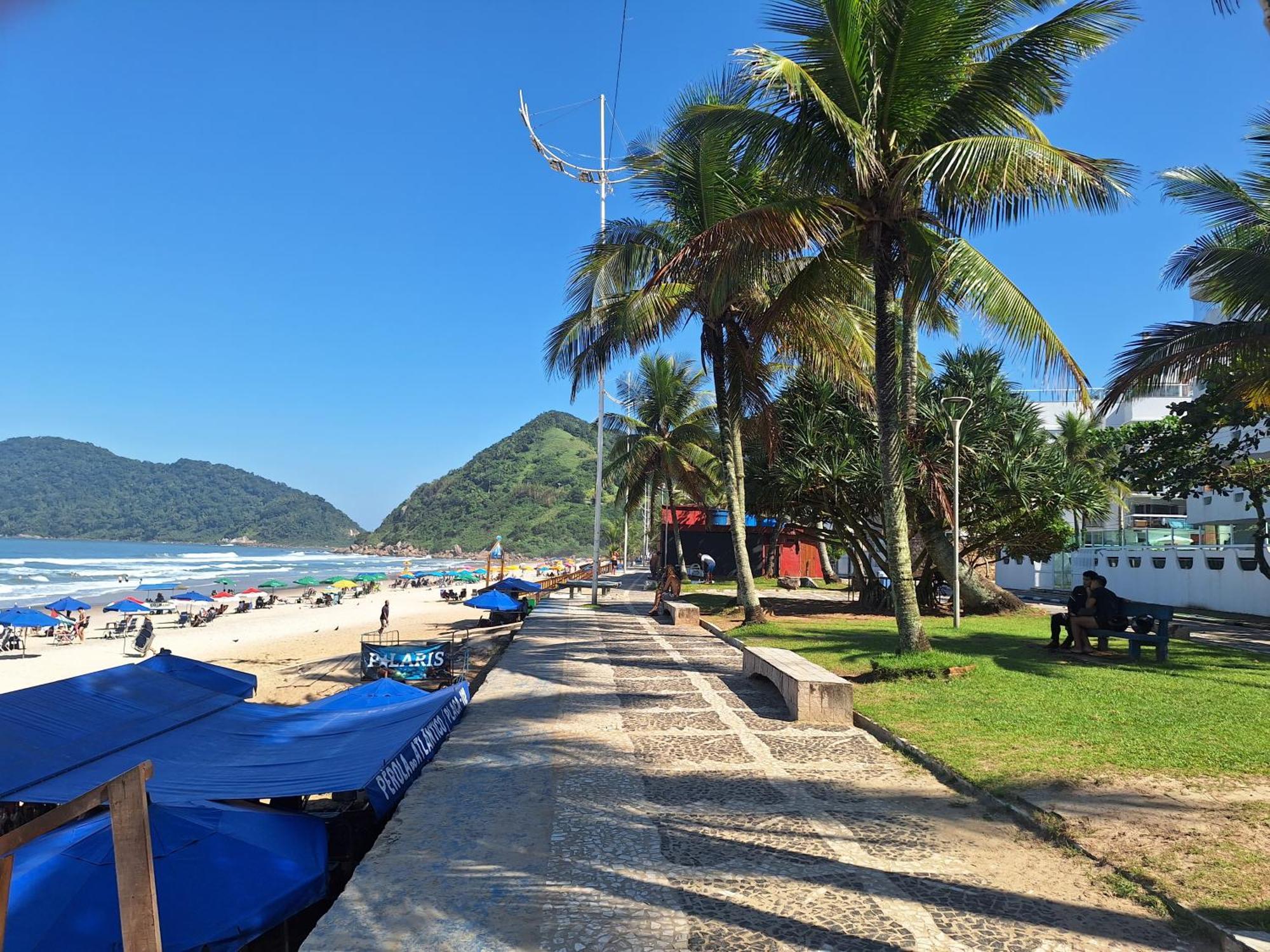 Duplex Pe Na Areia, Praia Do Tombo - Guaruja/Sp. 外观 照片